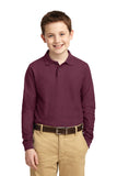 Port Authority® Youth Long Sleeve Silk Touch™ Polo.  Y500LS